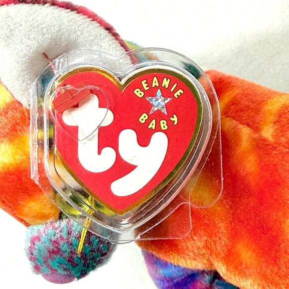 Ty Beanie Baby Kaleidoscope Cat Plush Multicolor Collectible Plush Cat All Tags - Picture 8 of 12